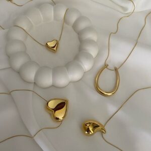 Classic heart pendant symbolizing love.