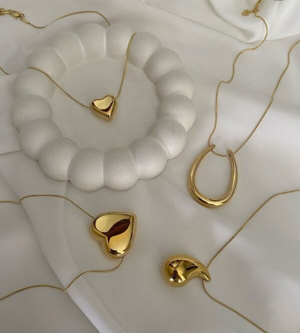 Classic heart pendant symbolizing love.